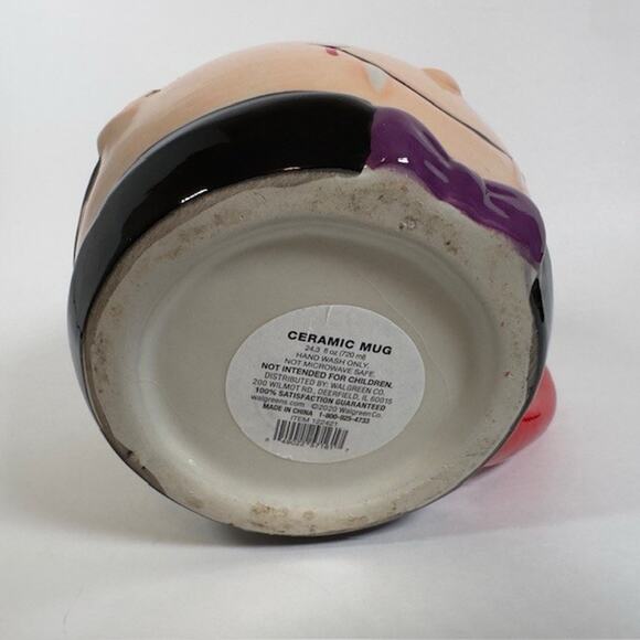 Walgreens Dracula Vampire Ceramic Mug/Cup Halloween Black Red 24.3 fl oz - Picture 5 of 12
